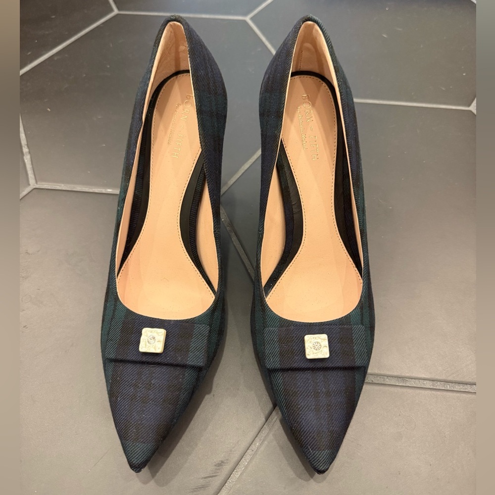 Born on Fifth Plaid Pumps